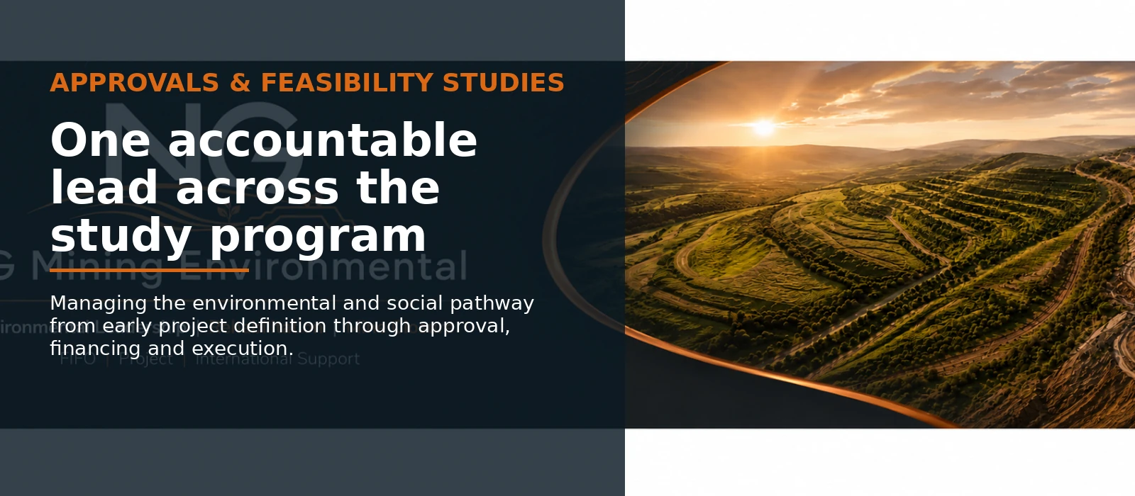 Mining approvals and feasibility study program managed across an evolving open-cut project
